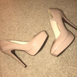 Jessica Simpson Nude Platform Heels Size 10